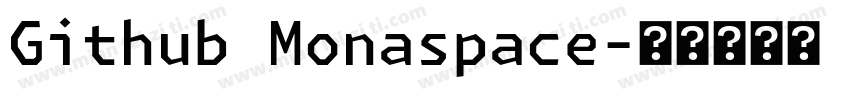 Github Monaspace字体转换
